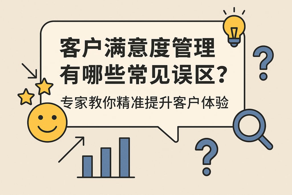 客户满意度管理有哪些常见误区？专家教你精准提升客户体验