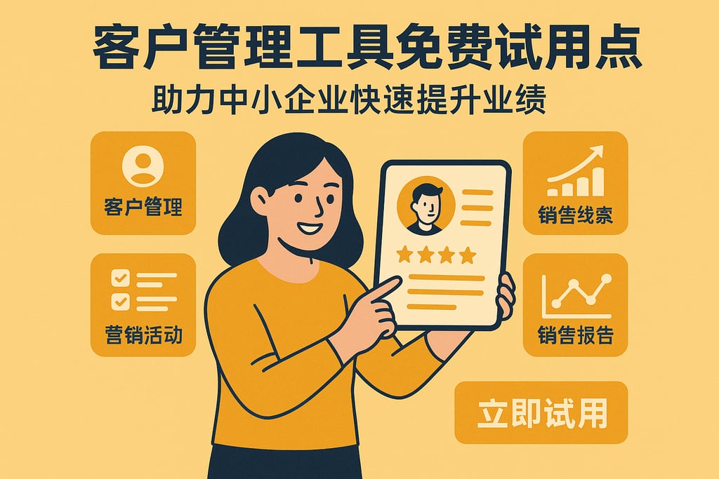 客户管理工具免费试用盘点，助力中小企业快速提升业绩