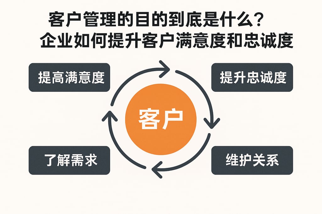 客户管理的目的到底是什么？企业如何提升客户满意度和忠诚度