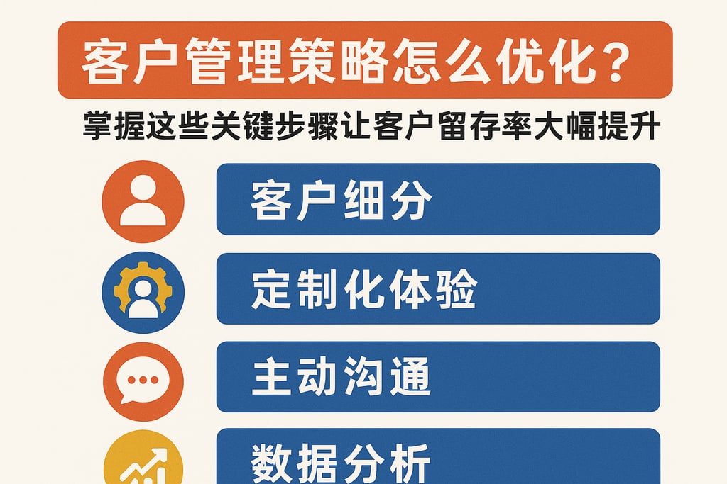 客户管理策略怎么优化？掌握这些关键步骤让客户留存率大幅提升