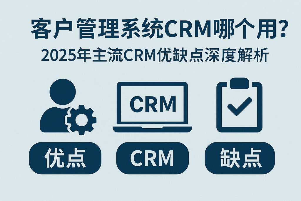 客户管理系统crm哪个好用？2025年主流crm优缺点深度解析