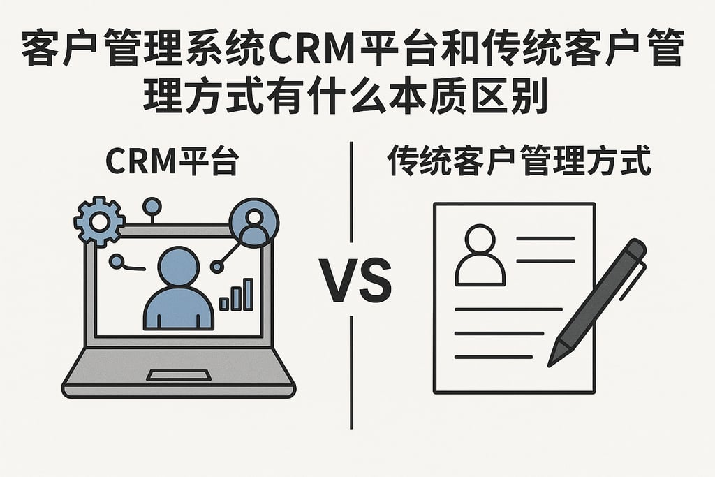 客户管理系统crm平台和传统客户管理方式有什么本质区别