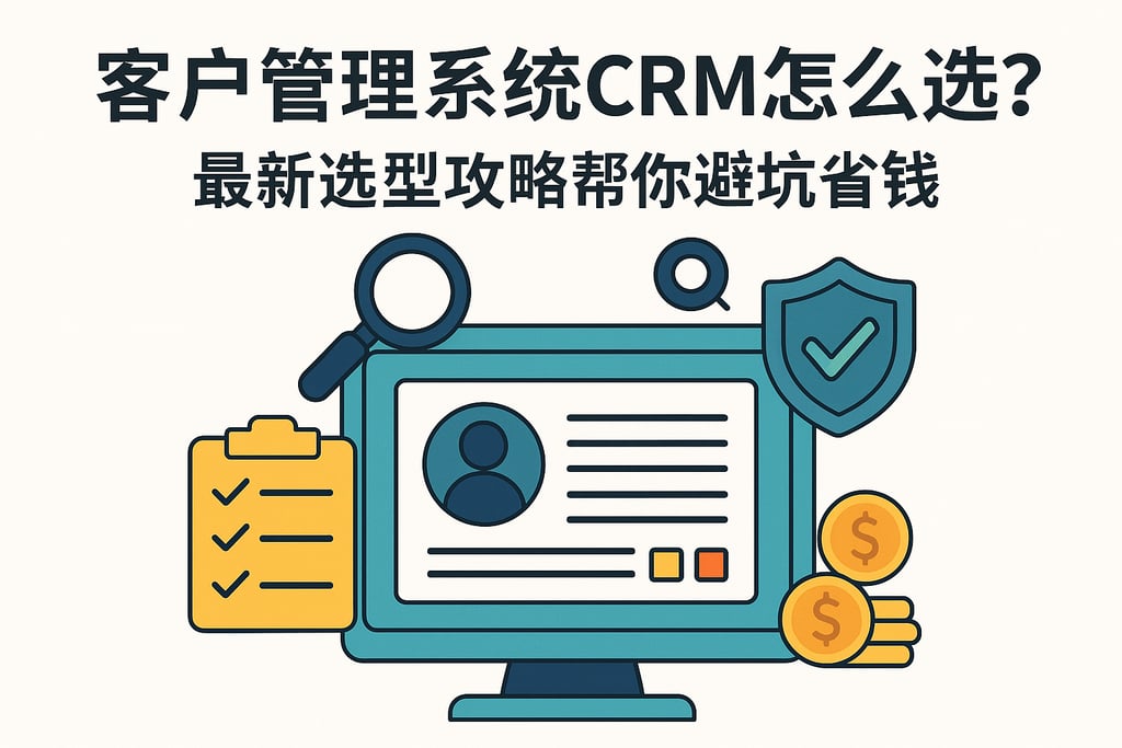 客户管理系统crm怎么选？最新选型攻略帮你避坑省钱