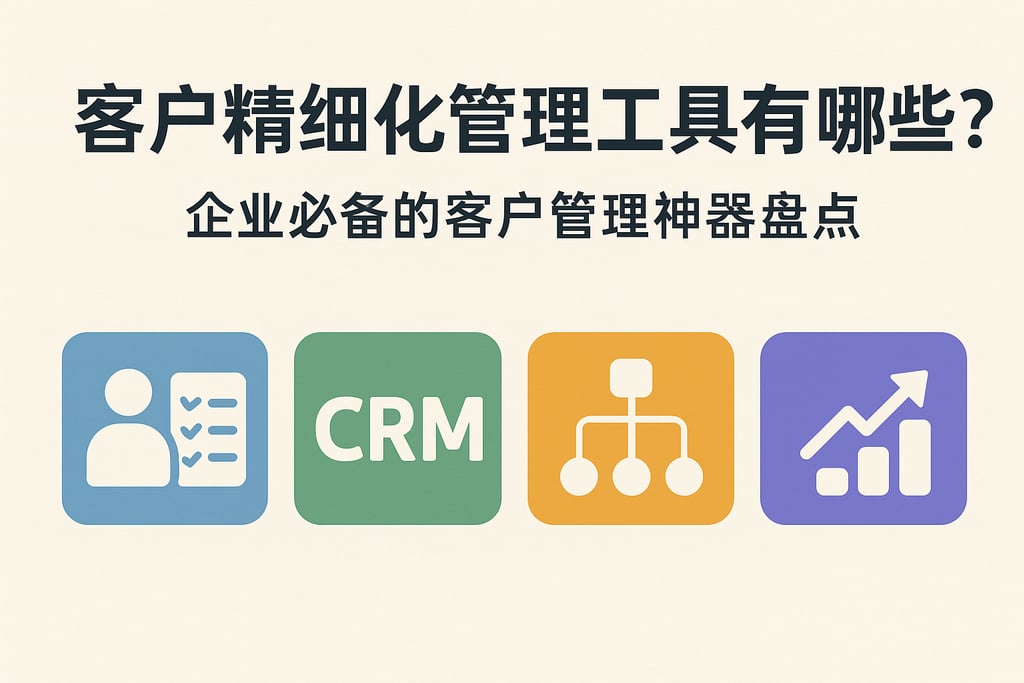 客户精细化管理工具有哪些？企业必备的客户管理神器盘点