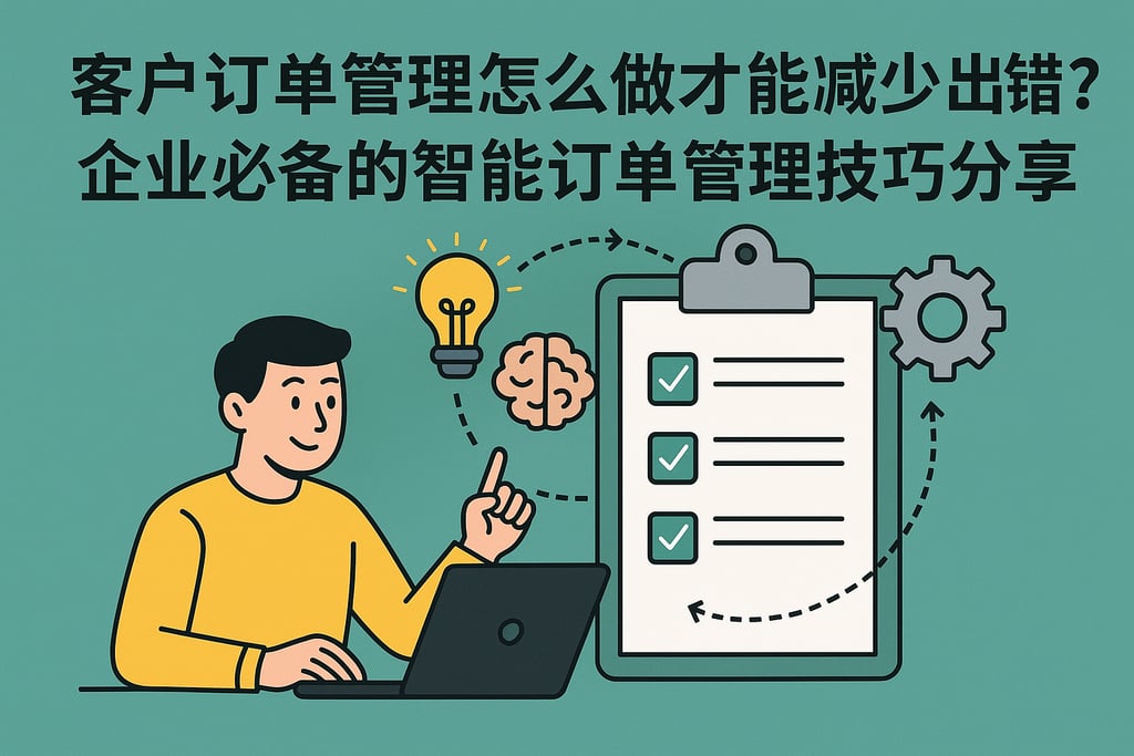 客户订单管理怎么做才能减少出错？企业必备的智能订单管理技巧分享