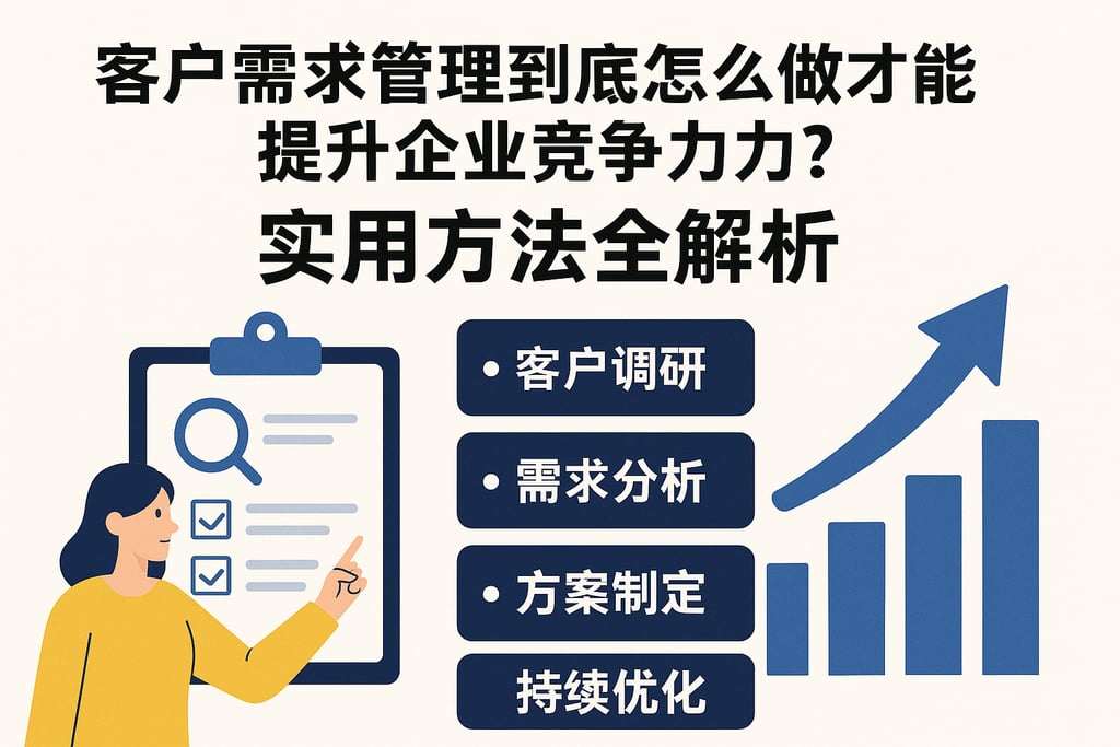 客户需求管理到底怎么做才能提升企业竞争力？实用方法全解析