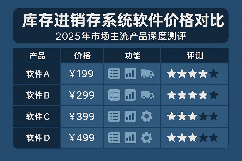 库存进销存系统软件价格对比，2025年市场主流产品深度测评