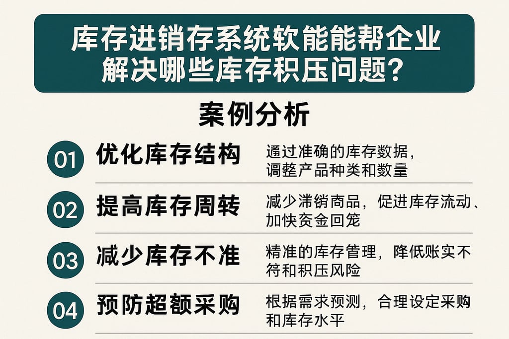 库存进销存系统软件能帮企业解决哪些库存积压问题？案例分析