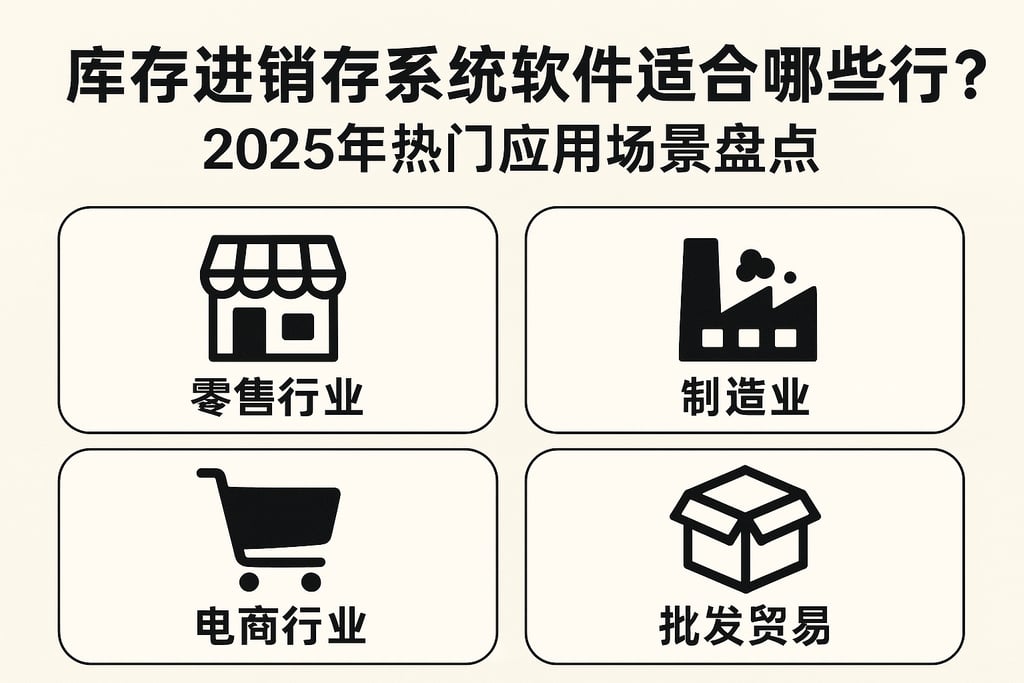 库存进销存系统软件适合哪些行业？2025年热门应用场景盘点