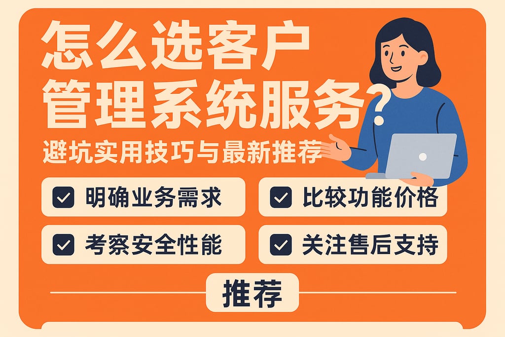 怎么选客户管理系统服务？避坑实用技巧与最新推荐