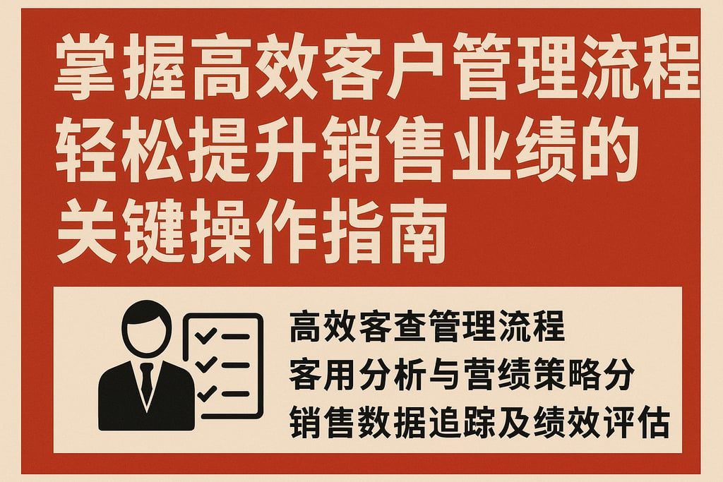 掌握高效客户管理流程，轻松提升销售业绩的关键操作指南