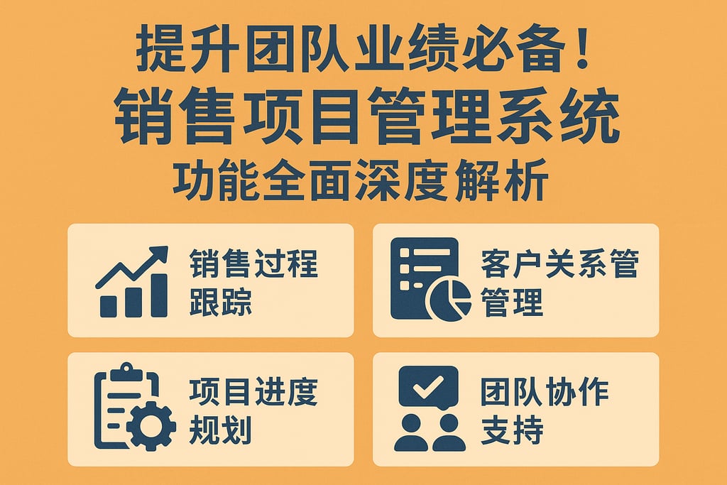 提升团队业绩必备！销售项目管理系统功能全面深度解析