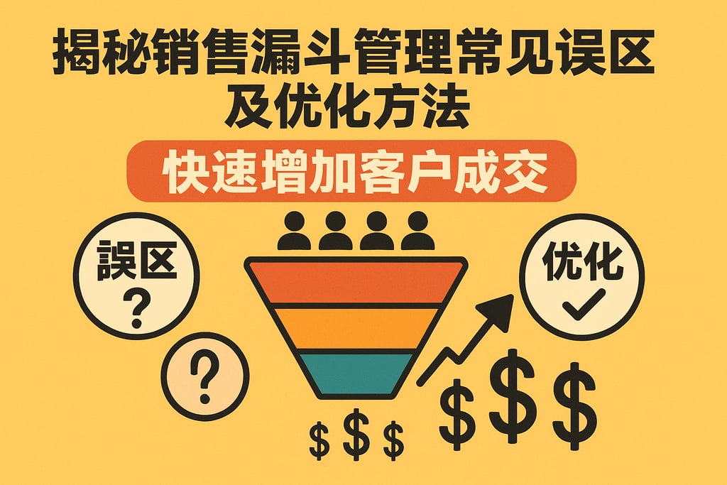 揭秘销售漏斗管理常见误区及优化方法，快速增加客户成交