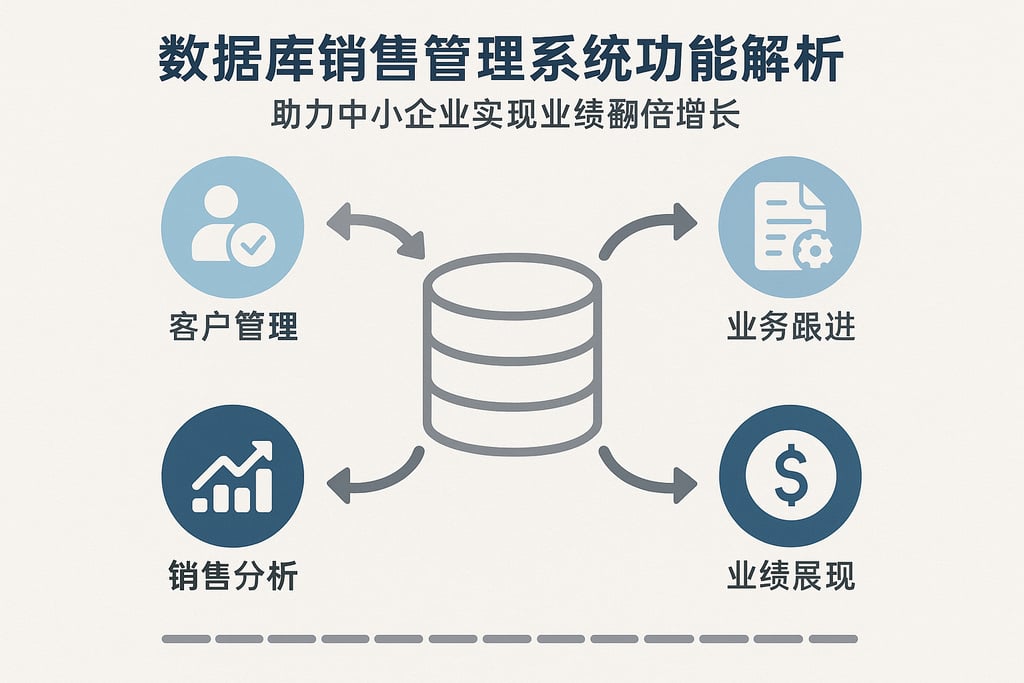 数据库销售管理系统功能解析，助力中小企业实现业绩翻倍增长