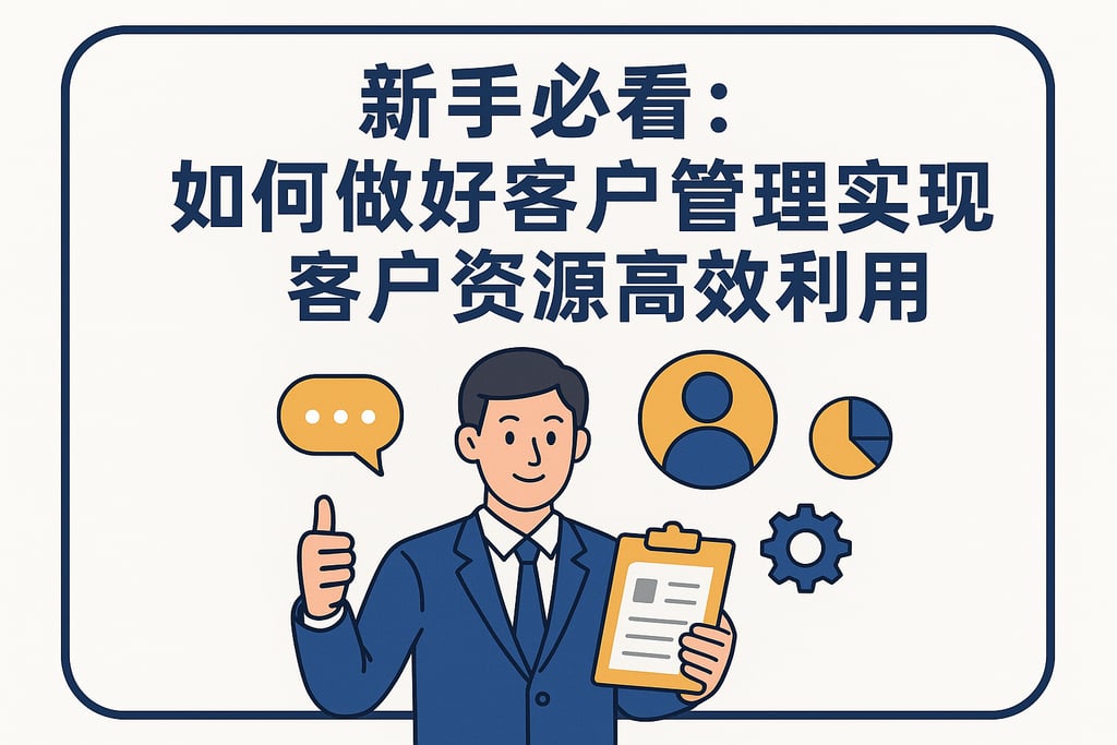 新手必看：如何做好客户管理实现客户资源高效利用