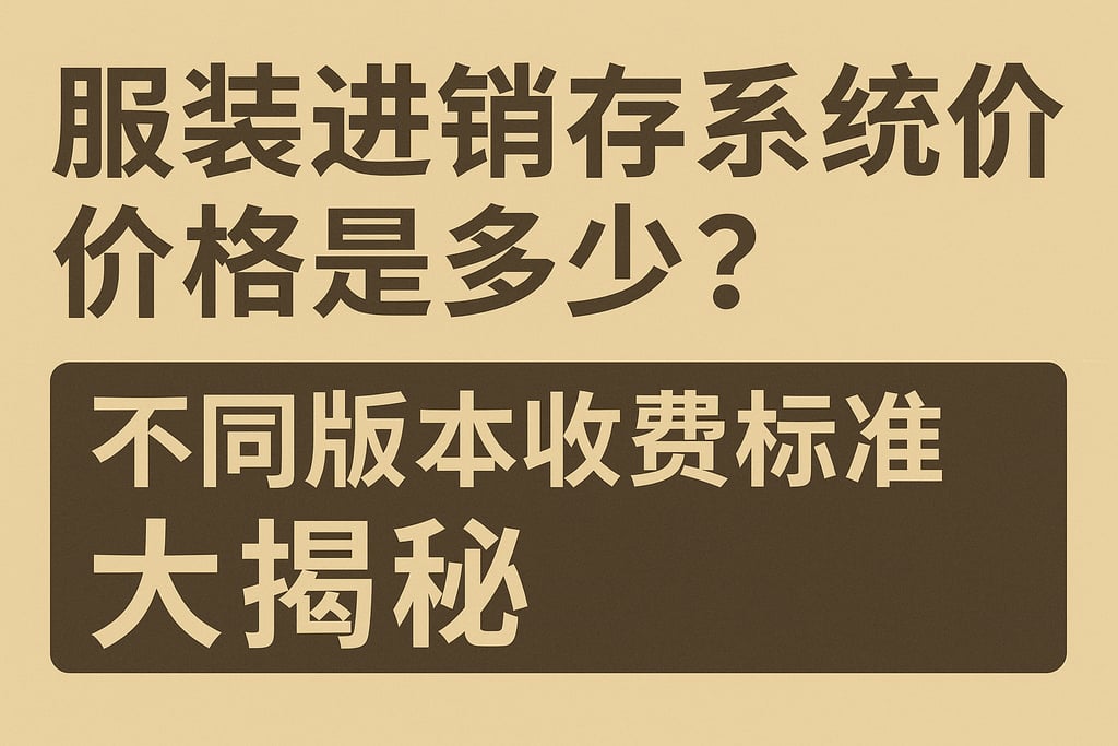 服装进销存系统软件价格是多少？不同版本收费标准大揭秘
