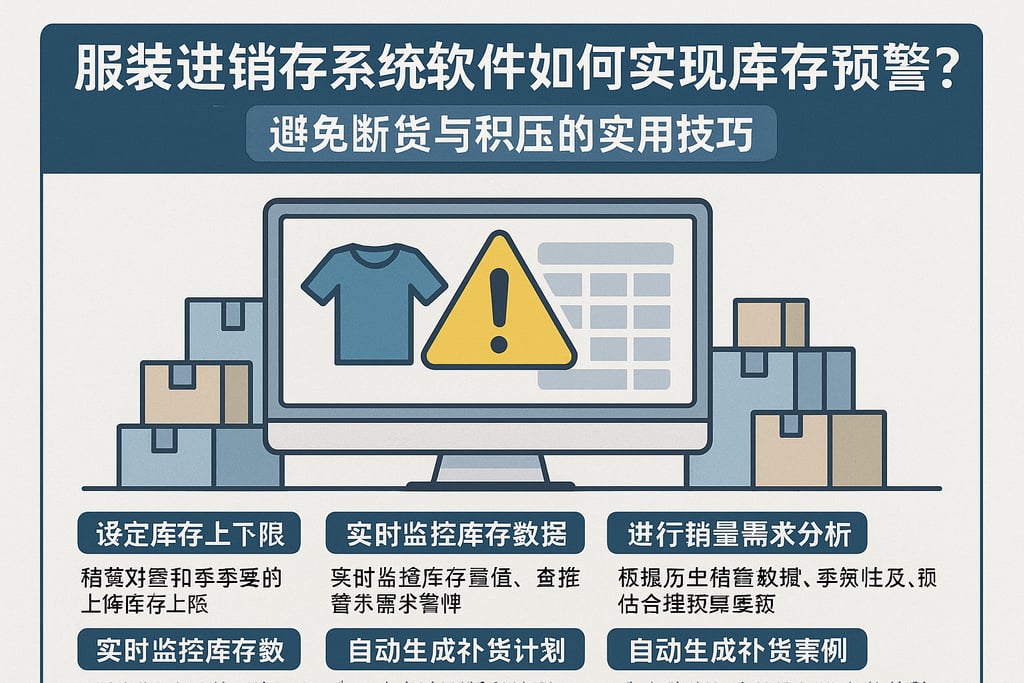 服装进销存系统软件如何实现库存预警？避免断货与积压的实用技巧