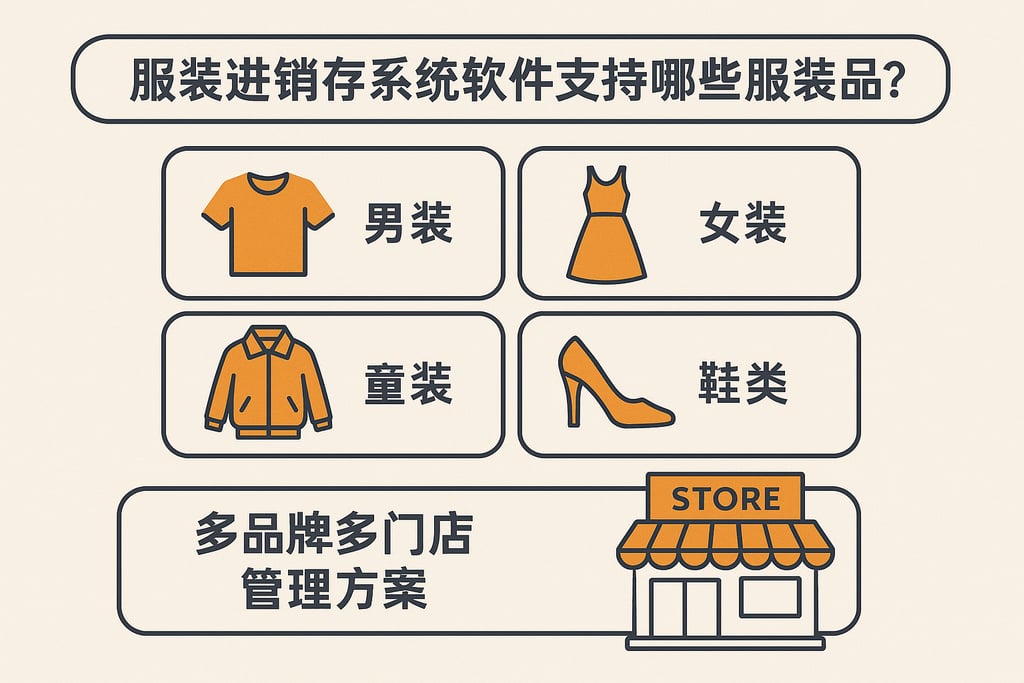 服装进销存系统软件支持哪些服装品类？多品牌多门店管理方案