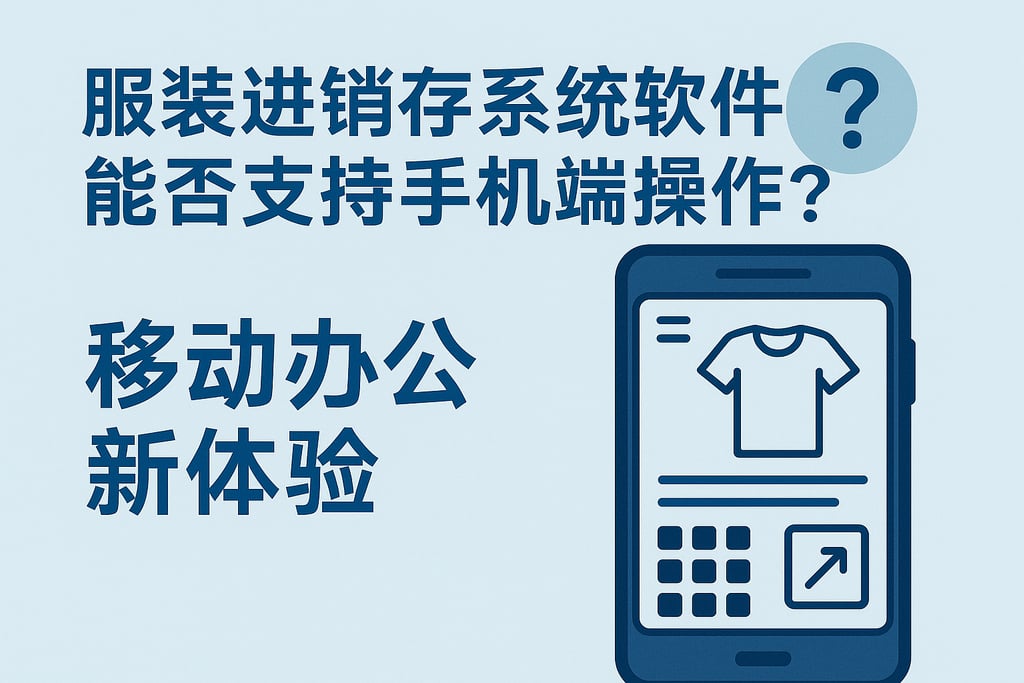 服装进销存系统软件能否支持手机端操作？移动办公新体验