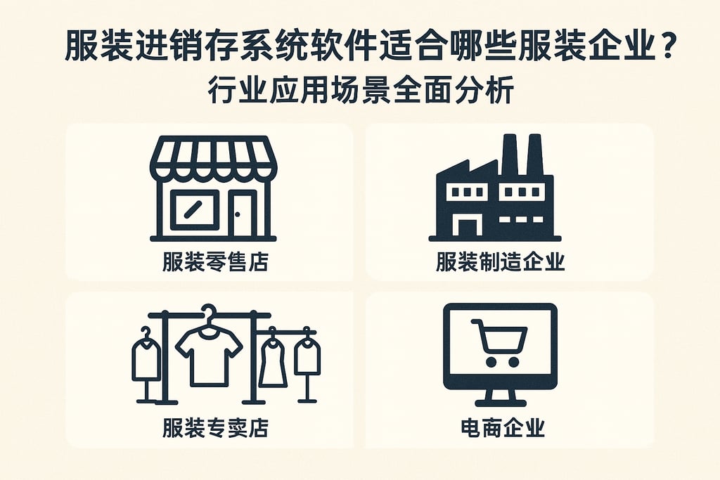 服装进销存系统软件适合哪些服装企业？行业应用场景全面分析