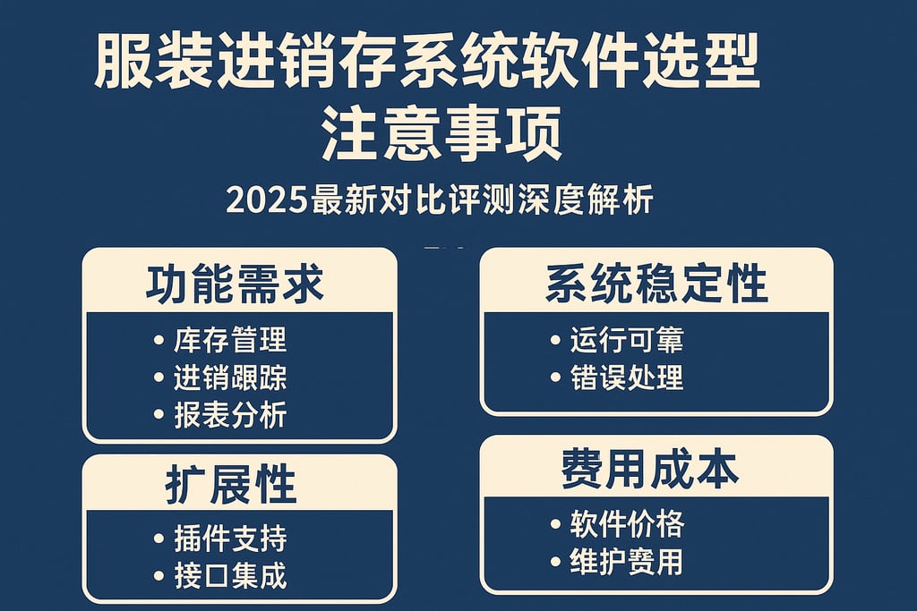 服装进销存系统软件选型注意事项，2025最新对比评测深度解析
