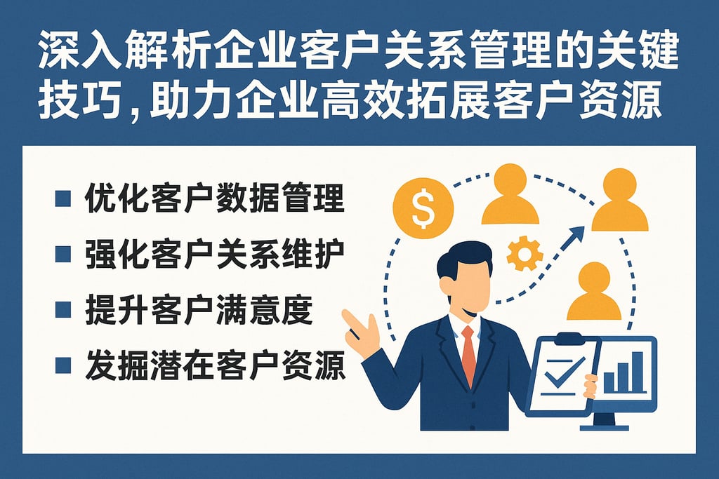深入解析企业客户关系管理的关键技巧，助力企业高效拓展客户资源