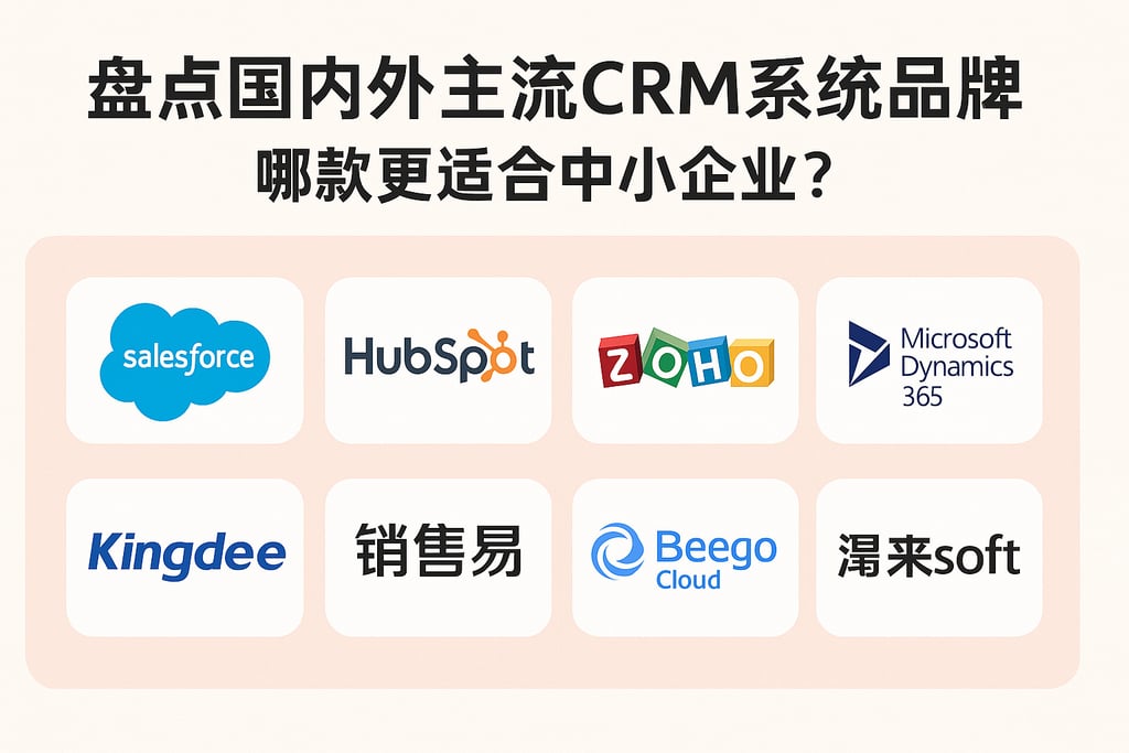 盘点国内外主流crm系统品牌，哪款更适合中小企业