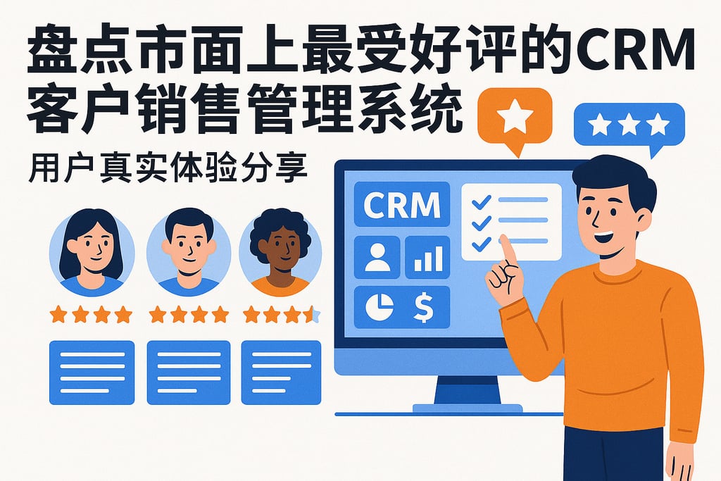 盘点市面上最受好评的crm客户销售管理系统，用户真实体验分享