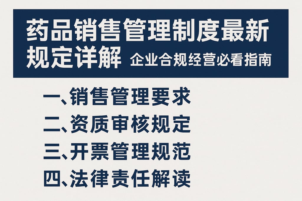 药品销售管理制度最新规定详解，企业合规经营必看指南