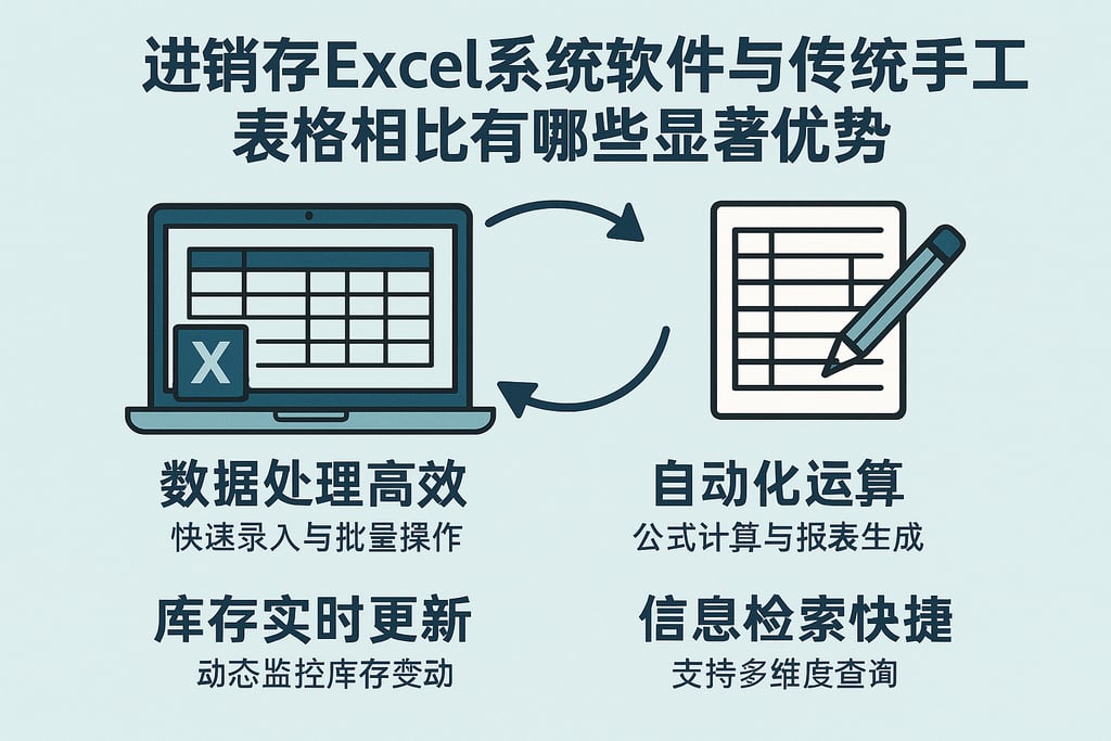 进销存excel系统软件与传统手工表格相比有哪些显著优势