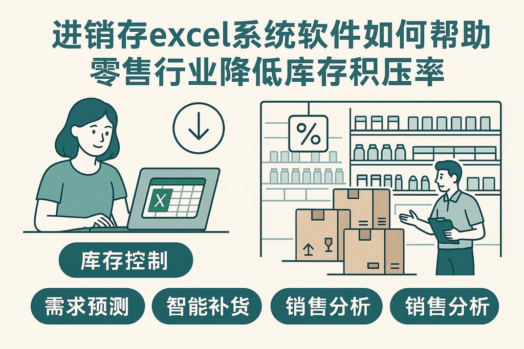 进销存excel系统软件如何帮助零售行业降低库存积压率