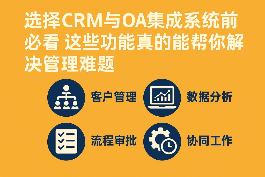 选择CRM与OA集成系统前必看，这些功能真的能帮你解决管理难题