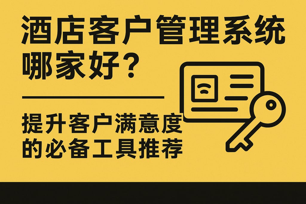 酒店客户管理系统哪家好？提升客户满意度的必备工具推荐