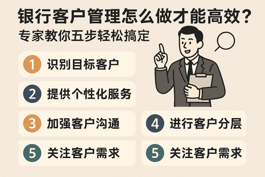 银行客户管理怎么做才能高效？专家教你五步轻松搞定
