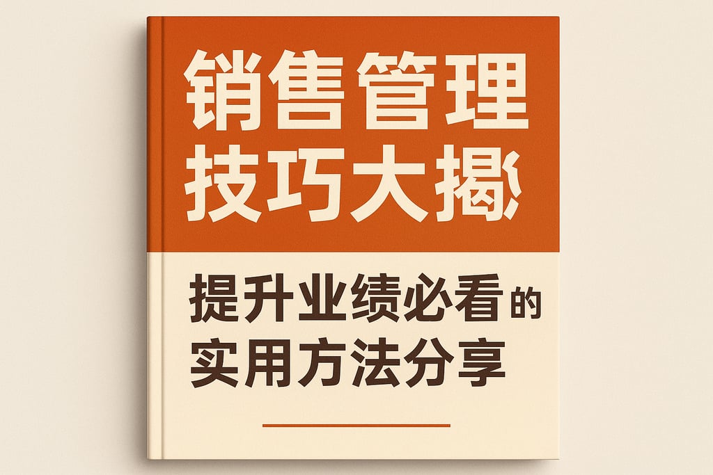 销售与管理技巧大揭秘，提升业绩必看的实用方法分享