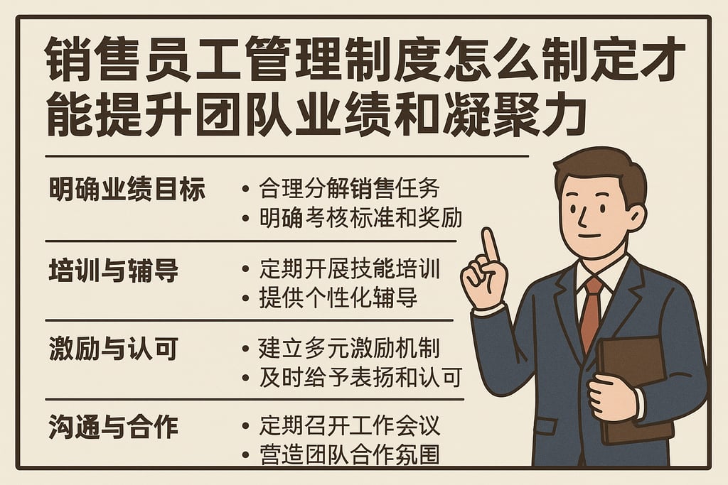 销售员工管理制度怎么制定才能提升团队业绩和凝聚力