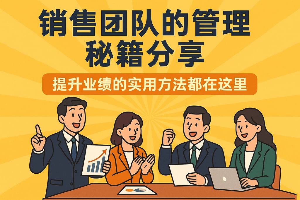 销售团队的管理秘籍分享，提升业绩的实用方法都在这里