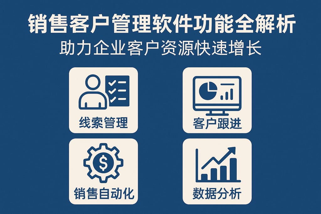 销售客户管理软件功能全解析，助力企业客户资源快速增长