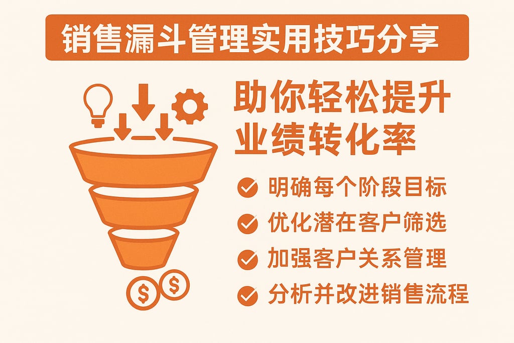 销售漏斗管理实用技巧分享，助你轻松提升业绩转化率