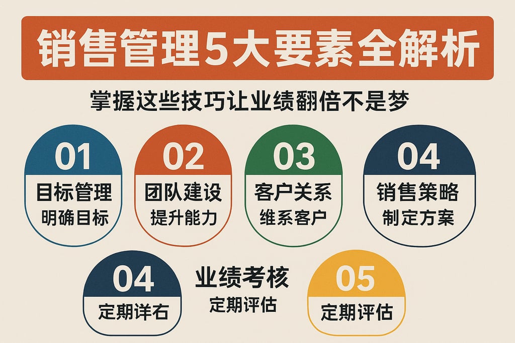 销售管理5大要素全解析，掌握这些技巧让业绩翻倍不是梦