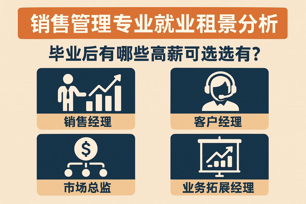 销售管理专业就业前景分析，毕业后有哪些高薪岗位可选择？