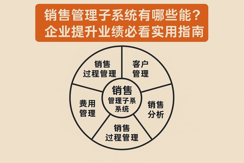 销售管理子系统有哪些核心功能？企业提升业绩必看的实用指南