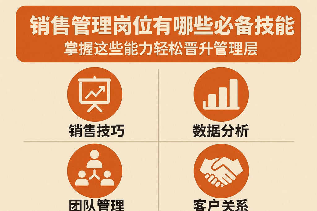 销售管理岗位有哪些必备技能？掌握这些能力轻松晋升管理层