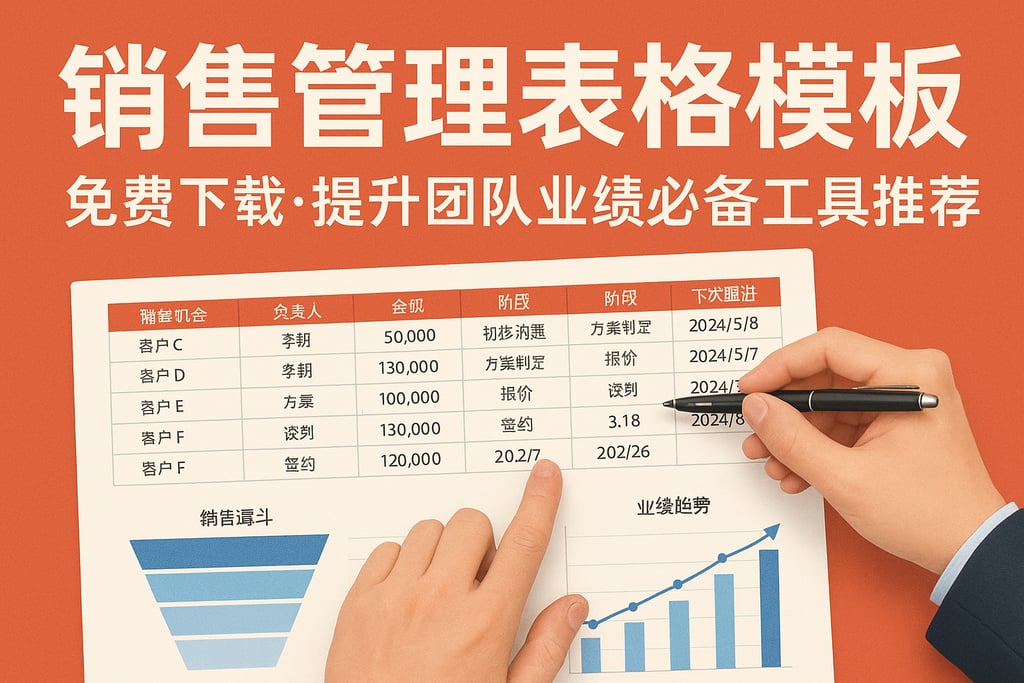 销售管理表格模板免费下载，提升团队业绩必备工具推荐