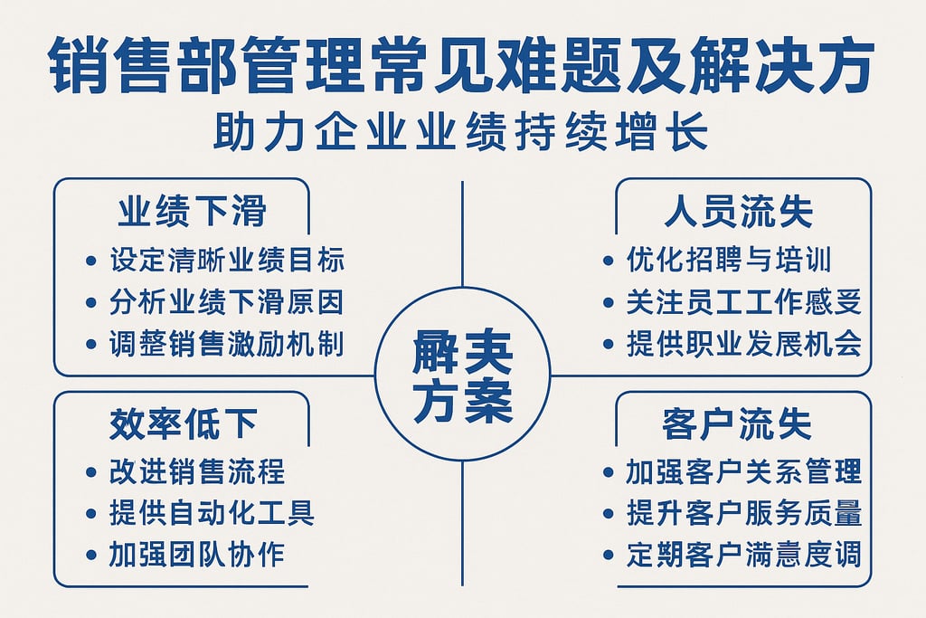 销售部管理常见难题及解决方案，助力企业业绩持续增长