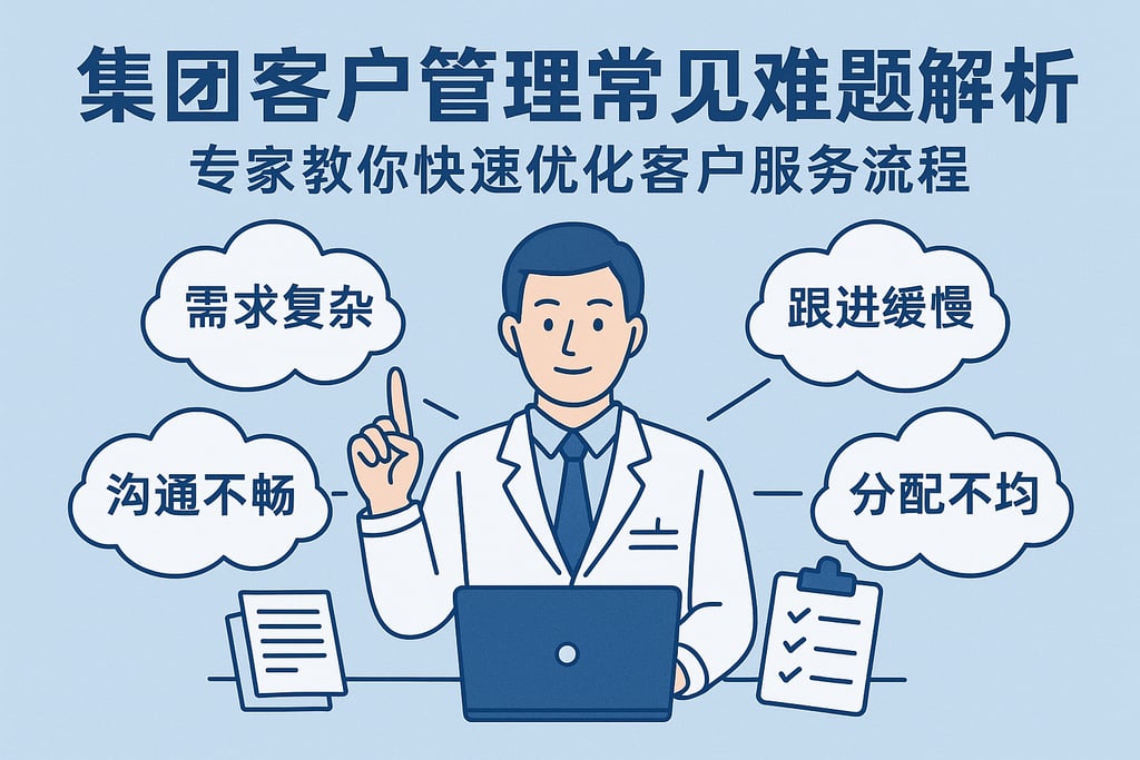 集团客户管理常见难题解析，专家教你快速优化客户服务流程