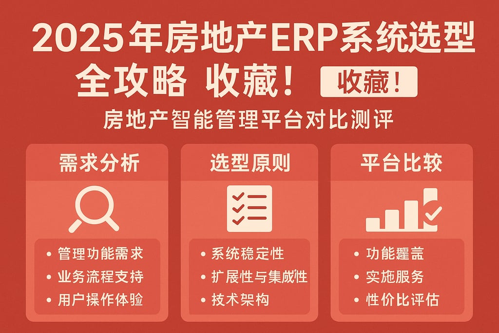 2025年房地产erp系统选型全攻略，收藏！房地产智能管理平台对比测评