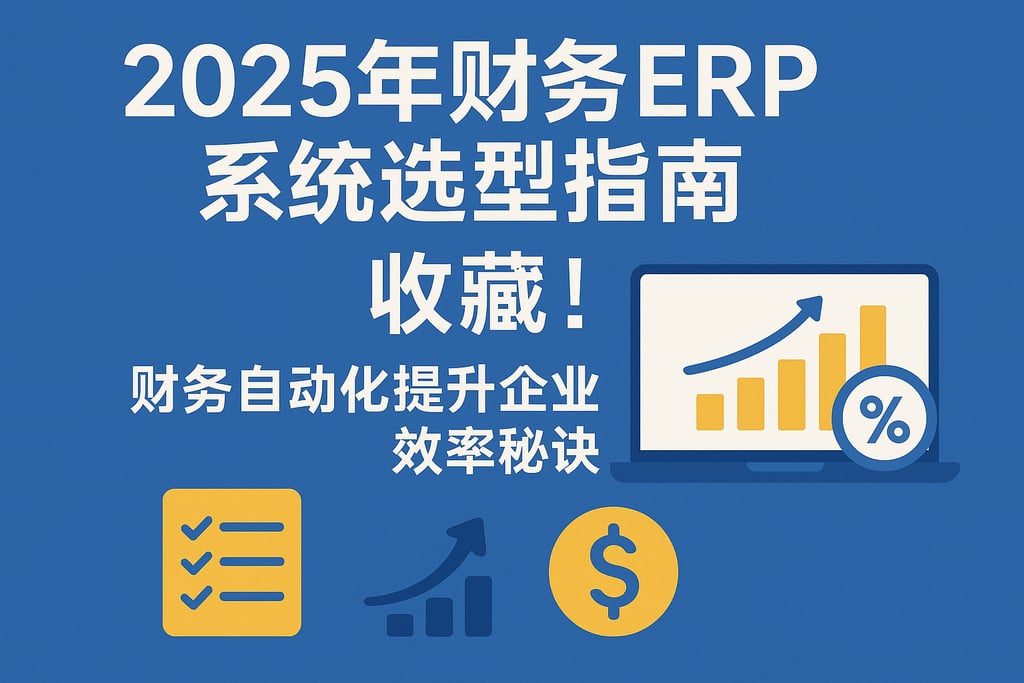 2025年财务erp系统选型指南，收藏！财务自动化提升企业效率秘诀
