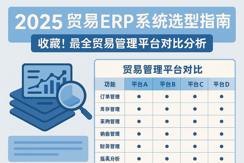 2025年贸易erp系统选型指南，收藏！最全贸易管理平台对比分析