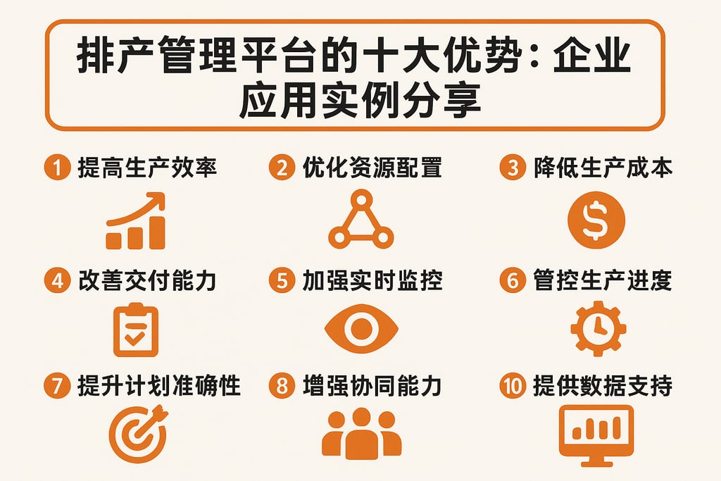 排产管理平台的十大优势：企业应用实例分享